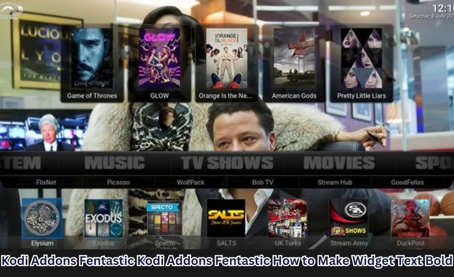 Kodi Addons Fentastic How to Make Widget Text Bold