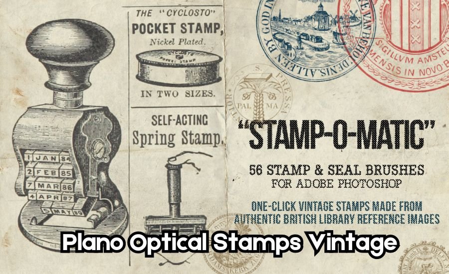 Plano Optical Stamps Vintage