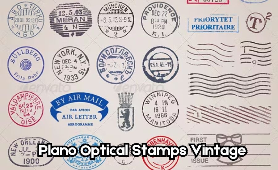 Plano Optical Stamps Vintage